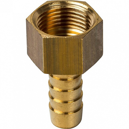 Штуцер резьбовой латунный STOUT без покрытия 1/2&quot;x10мм В