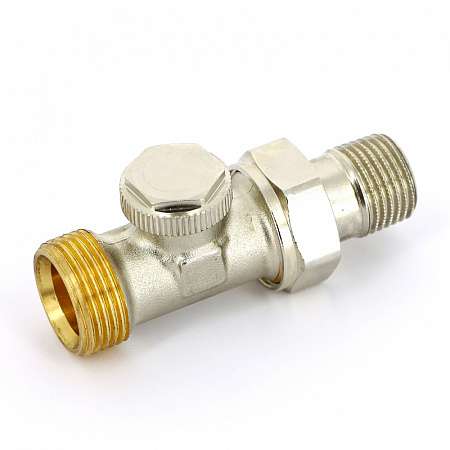Вентиль обратный UNI-FITT НН 1/2&quot;х3/4&quot;EK с разъемным соединением, никелир.