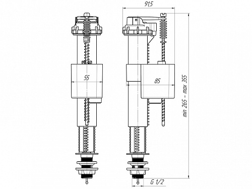 Арматура нижняя АНИПЛАСТ 1/2&amp;quot; латунь