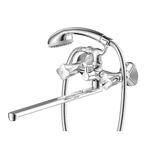 Смеситель для ванны с длинным изливом OLIVE'S VIGO 21221VG хром, латунь, упак (8 шт)