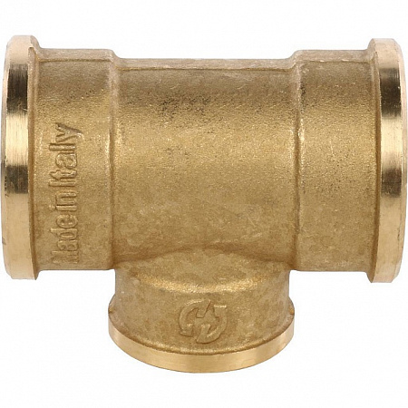 Тройник переходной латунный STOUT без покрытия 1&quot;x3/4&quot;x1&quot; В