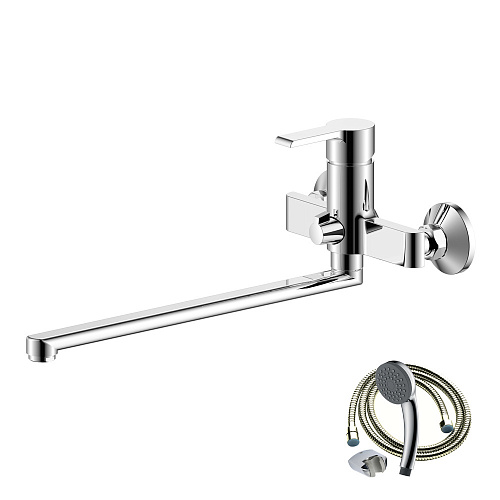 Смеситель для ванны с длинным изливом OLIVE'S TENERIFE 24221TN хром, латунь, упак (8 шт.)