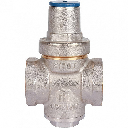 Редуктор давления STOUT PN16 вн/вн 3/4&quot; без подкл. манометра