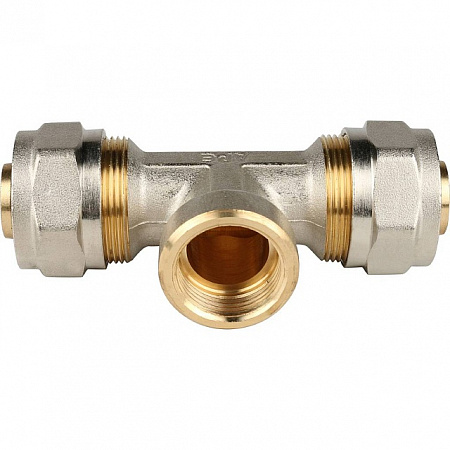МЦ Тройник резьбовой цанга для металлопласта STOUT Ø26х3/4&quot;х26 В