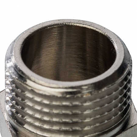 Заглушка резьбовая латунная STOUT никель 3/8&quot; Н