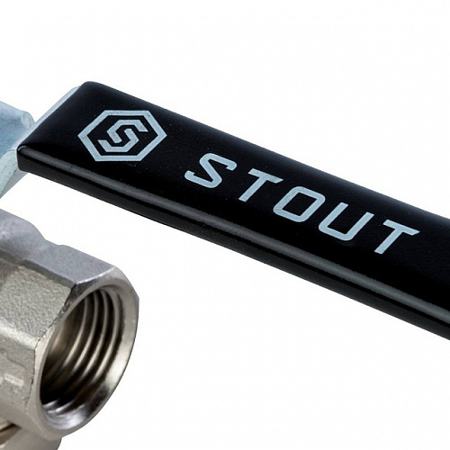 Кран шаровой STOUT рукоятка 1/2&amp;quot; ВВ, с фильтром