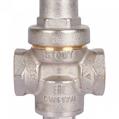 Редуктор давления STOUT PN16 вн/вн 1/2&quot; без подкл. манометра