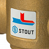 Клапан трехходовой термостатический смесительный STOUT 11/4&amp;quot; Н (55°С)