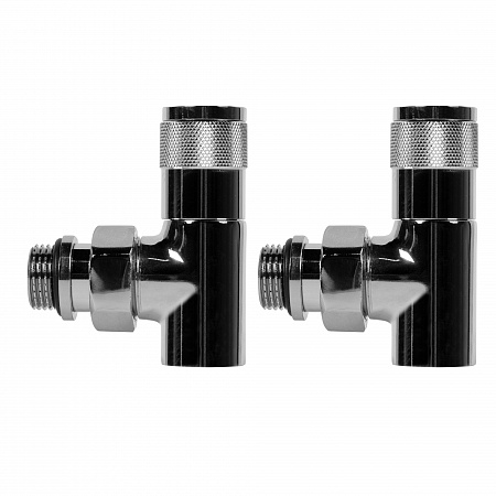 Набор дизайн-вентилей ROYAL THERMO PIANO 1/2&quot; угловой, хром (НС-1144294)