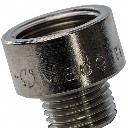 Муфта переходная резьбовая латунная STOUT никель 3/8&quot;X1/4&quot; ВН