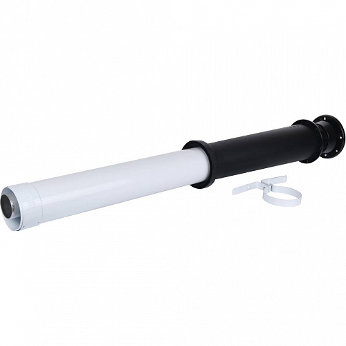 Базовый комплект для вертикального прохода через крышу VAILLANT 80/125 Цвет: черный