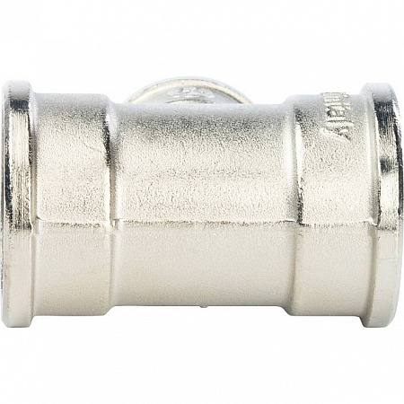 Тройник переходной переходной латунный STOUT никель 1&quot;x3/4&quot;x1&quot; В