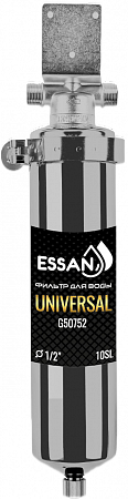 Корпус-колба фильтра из нержавейки ESSAN UNIVERSAL горячая и холодная вода 10SL,1/2&quot; Н (ПРЕМЬЕР)(10)