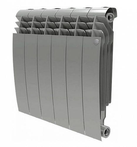 Радиатор биметаллический ROYAL THERMO BILINER SILVER SATIN VR 350x6 секций (НС-1196739)