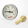 Термометр биметаллический погружной UNI-FITT Ø63-1/2&amp;quot;, гильза 50 мм, +120°C