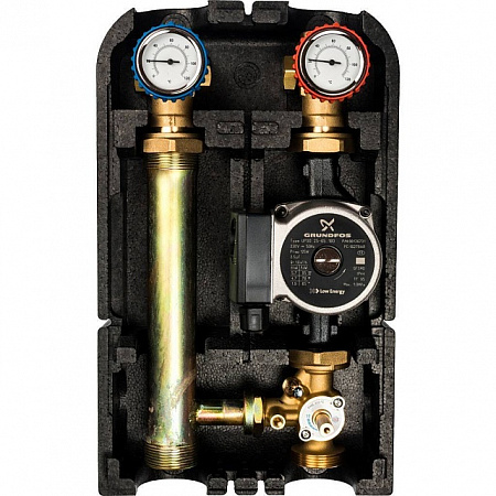 ГБМ Насосная группа STOUT с 3-х приводным смесителем, с насосом GRUNDFOS UPSO25-65 DN25 (1&quot;)