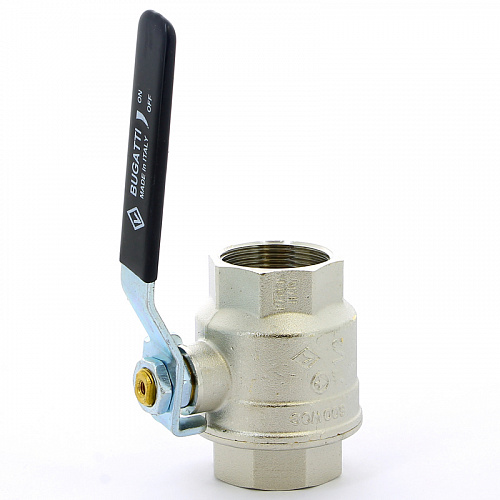 Кран шаровой BUGATTI OREGON 301 рукоятка стальная 11/2&amp;quot; ВВ, полнопроходной