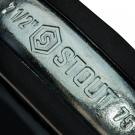 Хомут крепежный со шпилькой М8*80 STOUT Ду65 (75-80) - 21/2&quot;