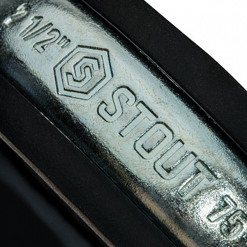 Хомут крепежный со шпилькой М8*80 STOUT Ду65 (75-80) - 21/2&amp;quot;
