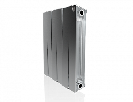 Радиатор биметаллический ROYAL THERMO PIANOFORTE SILVER SATIN NEW 500x6 секций, серый (НС-1176340)