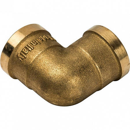 Угол резьбовой латунный STOUT без покрытия 3/8&quot; В
