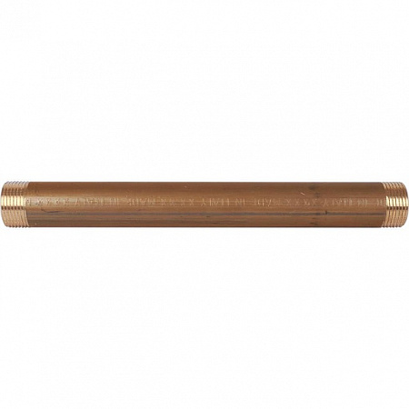 Бочонок резьбовой латунный STOUT без покрытия 3/4&quot;x225мм