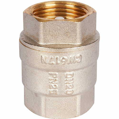 Обратный клапан пружинный муфтовый с пластиковым седлом 3/4&amp;quot;  ROMMER