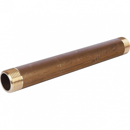 Бочонок резьбовой латунный STOUT без покрытия 3/4&quot;x200мм