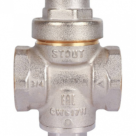 Редуктор давления STOUT PN16 вн/вн 3/4&quot; без подкл. манометра