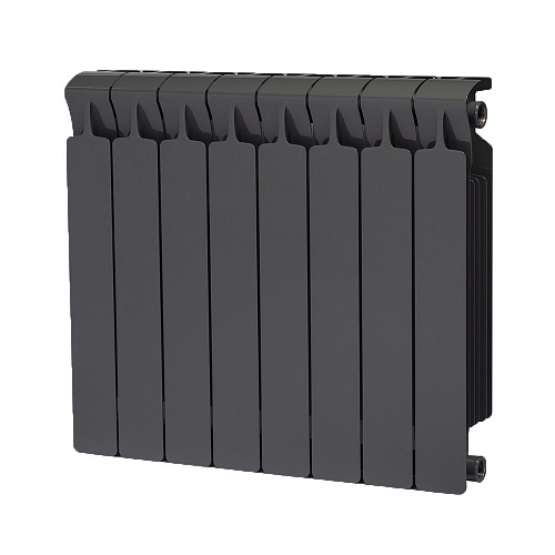 Радиатор биметаллический RIFAR MONOLIT АНТРАЦИТ 500-8 ДУ 3/4
