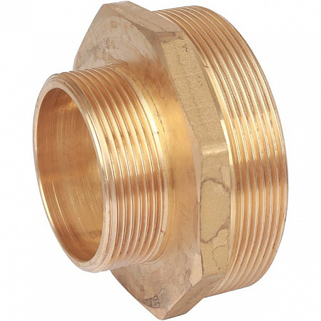 Ниппель переходной резьбовой латунный STOUT без покрытия 3&quot;x2&quot; Н