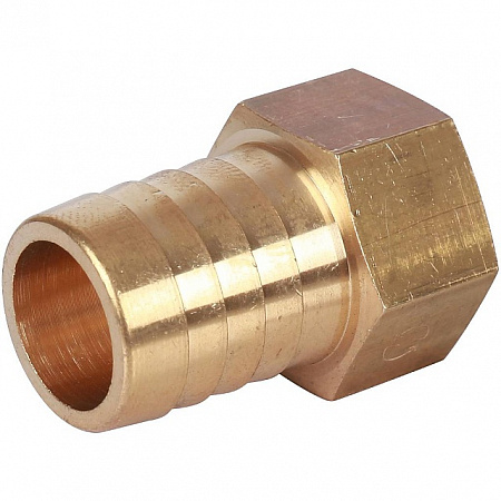 Штуцер резьбовой латунный STOUT без покрытия 1/2&quot;x20мм В