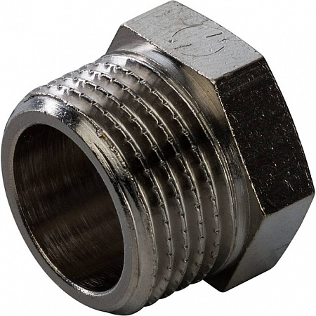 Заглушка резьбовая латунная STOUT никель 3/8&quot; Н