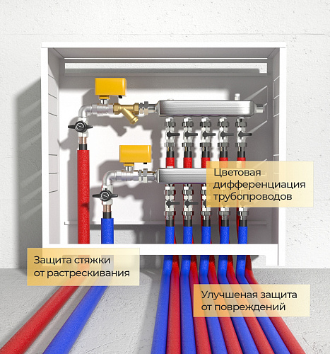 Трубка-утеплитель теплоизоляционная ENERGOFLEX SUPER PROTECT S палка 28/6-2м, синяя (240)