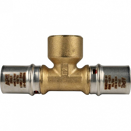 МП Тройник резьбовой пресс для металлопласта STOUT Ø20х1/2&quot;х20 В