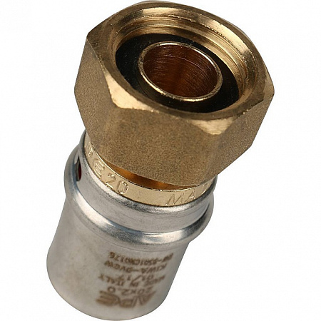 МП Муфта с накидной гайкой пресс для металлопласта STOUT Ø20х1/2&quot;