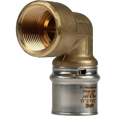 МП Угол резьбовой пресс для металлопласта STOUT Ø26х3/4&quot; В