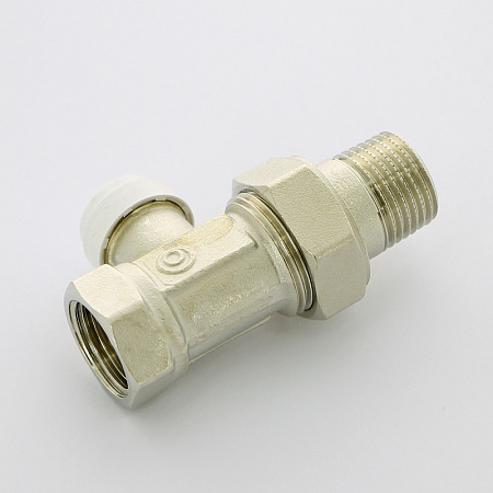 Вентиль обратный UNI-FITT 1/2" ВН с разъёмным соединением, никелированный