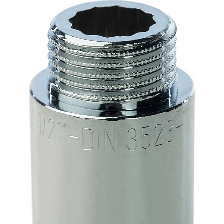 Удлинитель резьбовой латунный STOUT хром 1/2&quot;x40мм ВН