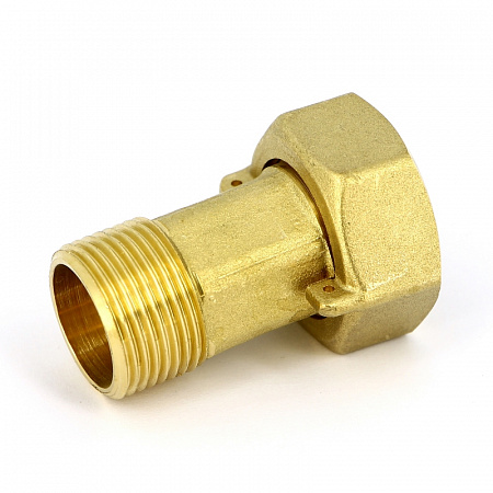 Соединение с накидной гайкой UNI-FITT ВН 1/2&quot; х 3/4&quot; с отверстием для пломбировки
