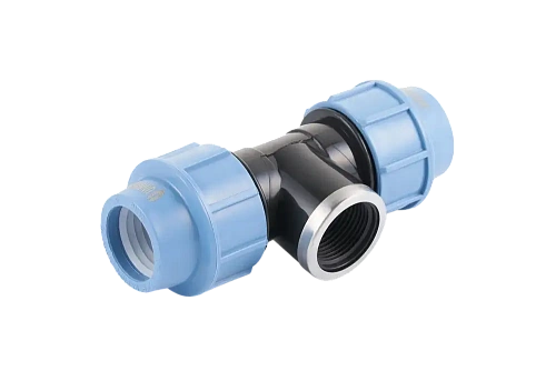 ПНД Тройник с резьбой компрессионный UNIPUMP пластиковый Ø32х3/4&amp;quot;х32 В