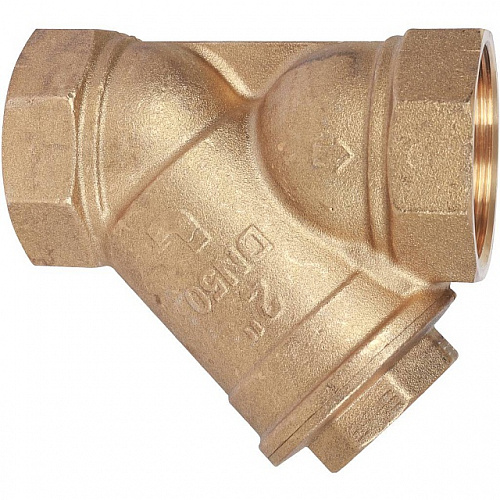 ФГО Фильтр косой грубой очистки STOUT SFW латунный 2&amp;quot;, 500 мкр, желтый