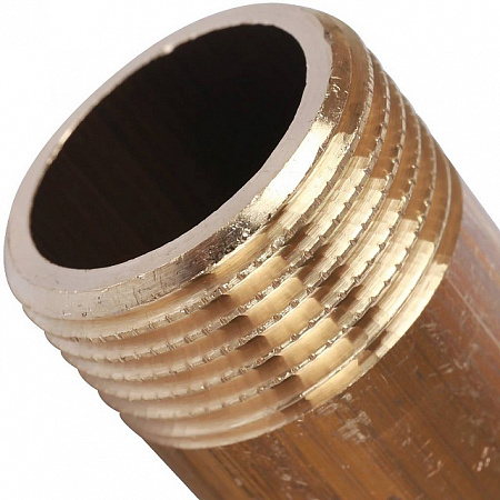 Бочонок резьбовой латунный STOUT без покрытия 3/4&quot;x60мм