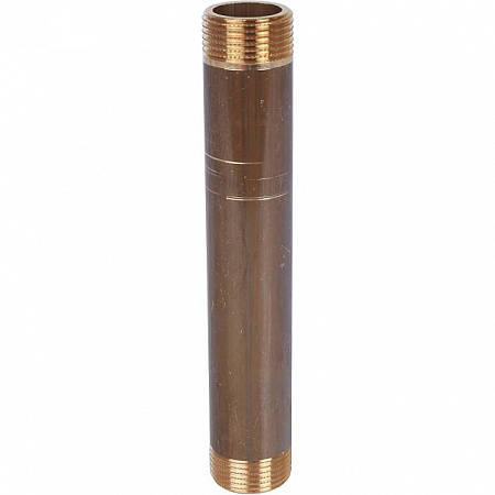 Бочонок резьбовой латунный STOUT без покрытия 3/4&quot;x150мм