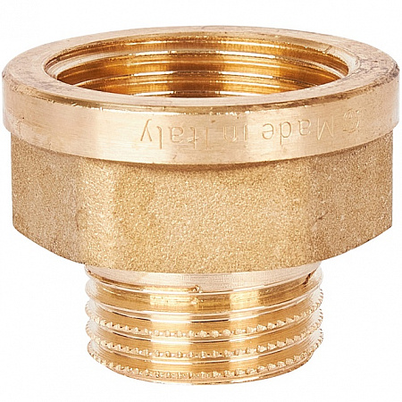 Переход под ключ резьбовой латунный STOUT без покрытия 3/4&quot;х1/2&quot; ВН