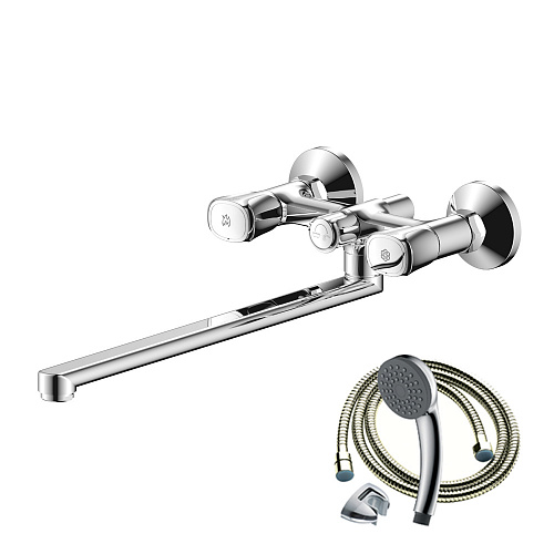 Смеситель для ванны с длинным изливом OLIVE'S VASCO 27231VS хром, латунь, уп. (8 шт)