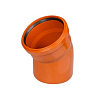 ПВХ Отвод SINIKON D 110 x 45° для нар. канализации (20120.R, 20120.I.B, 20120.R.B)