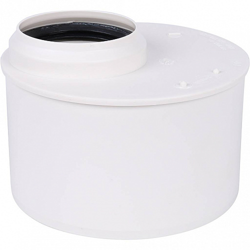 ПВХ Переход канализационный SINIKON КОМФОРТ ПЛЮС белый Ø110х50, низский