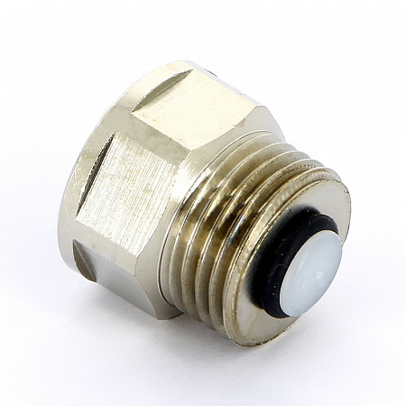Клапан отсечной для воздухоотводчика UNI-FITT 1/2&quot; x 1/2&quot; никелир.