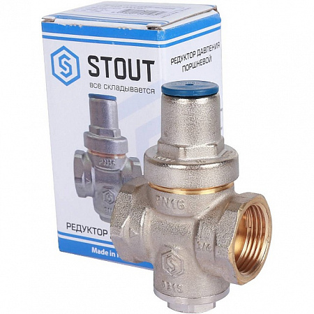 Редуктор давления STOUT PN16 вн/вн 3/4&quot; без подкл. манометра